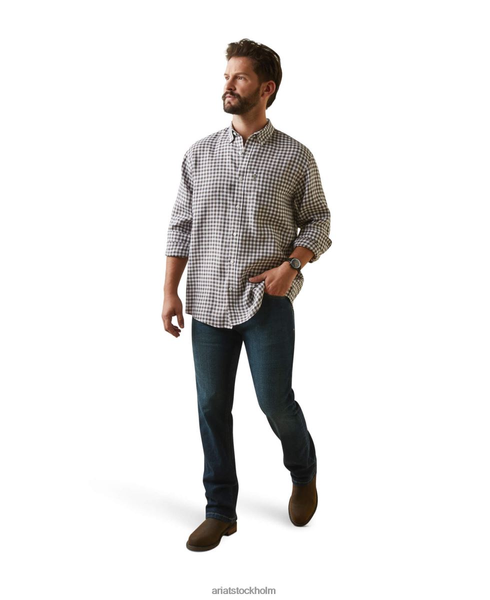 blast Ariat sonoma skjorta banyan barkkontroll män F04841365