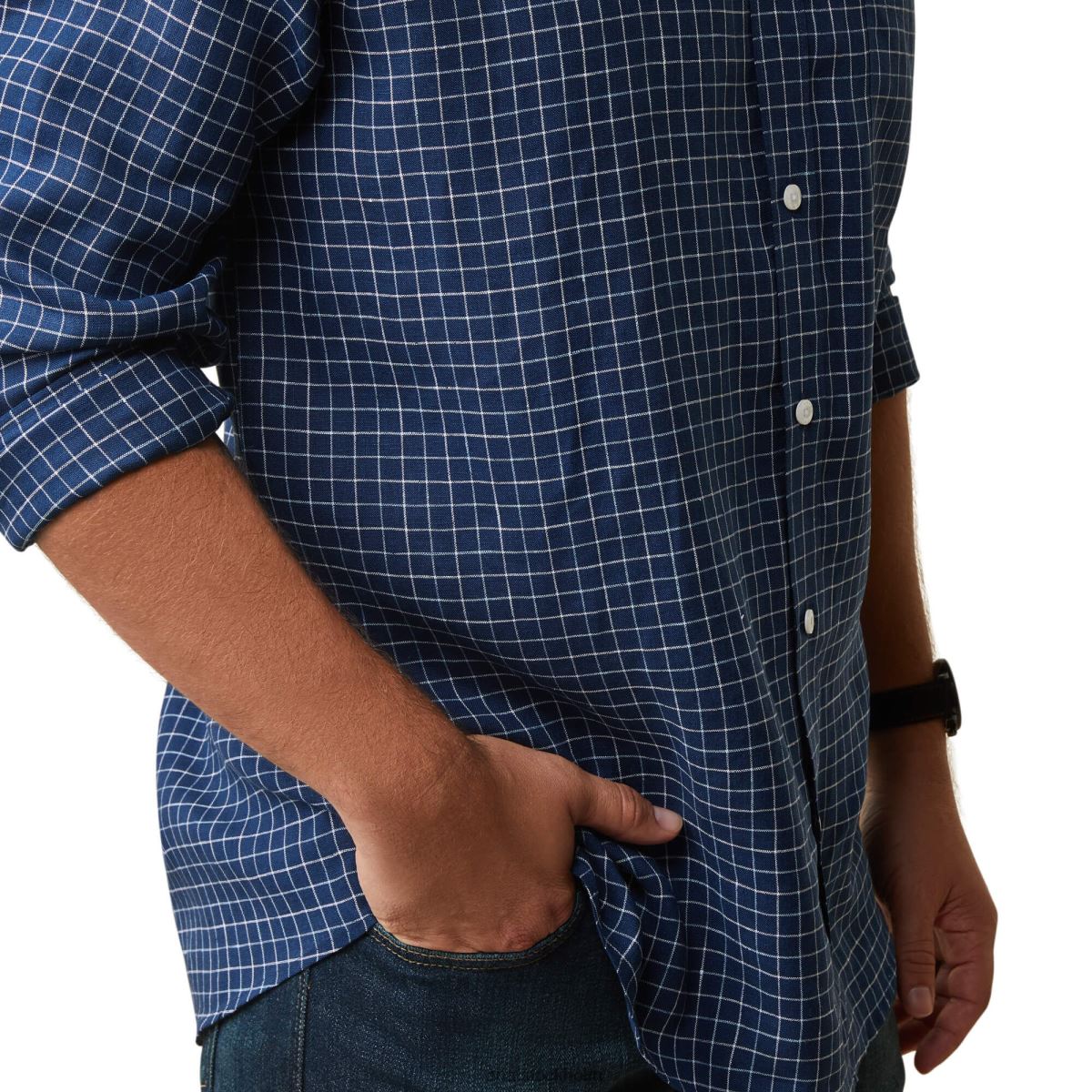 blast Ariat sonoma skjorta marinblått män F04841346