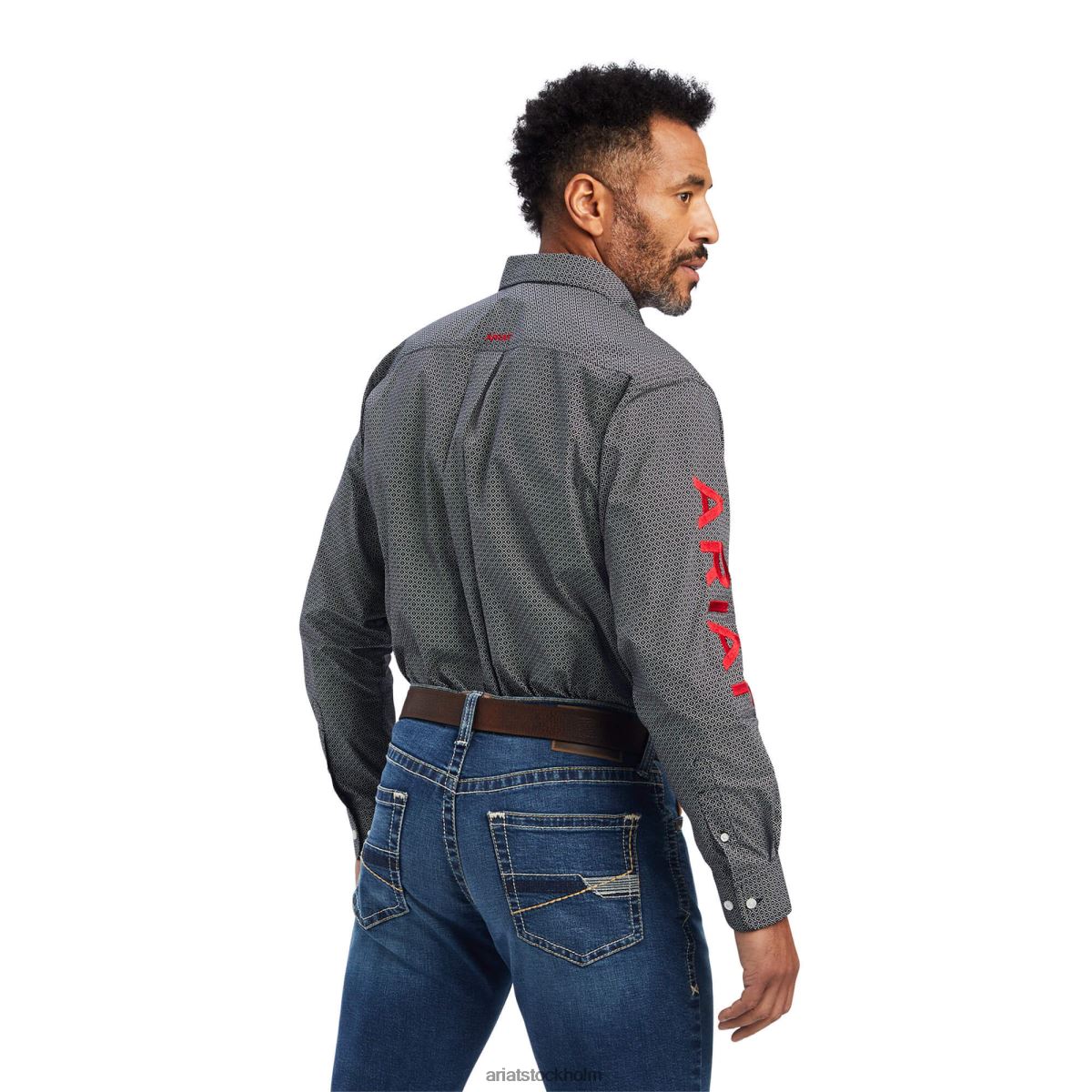 blast Ariat team massimo classic fit skjorta tango röd män F04841259