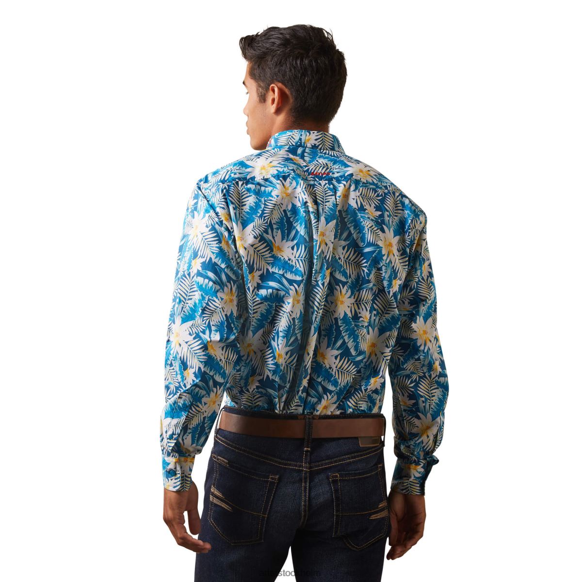 blast Ariat team spencer skjorta med klassisk passform lyons blå män F04841065