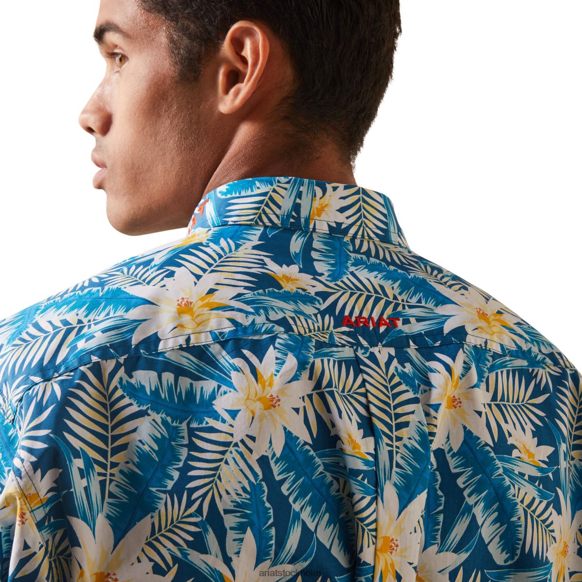 blast Ariat team spencer skjorta med klassisk passform lyons blå män F04841065