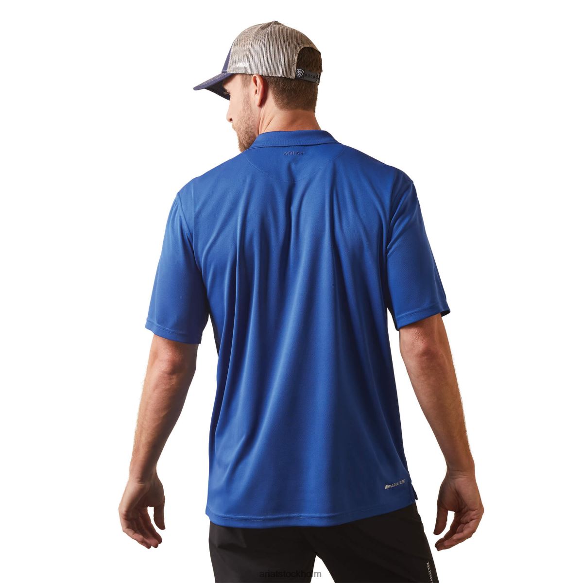 blast Ariat tek polo monaco blå män F0484568