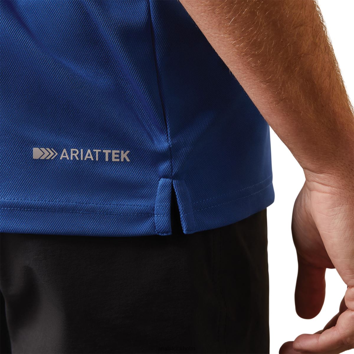 blast Ariat tek polo monaco blå män F0484568