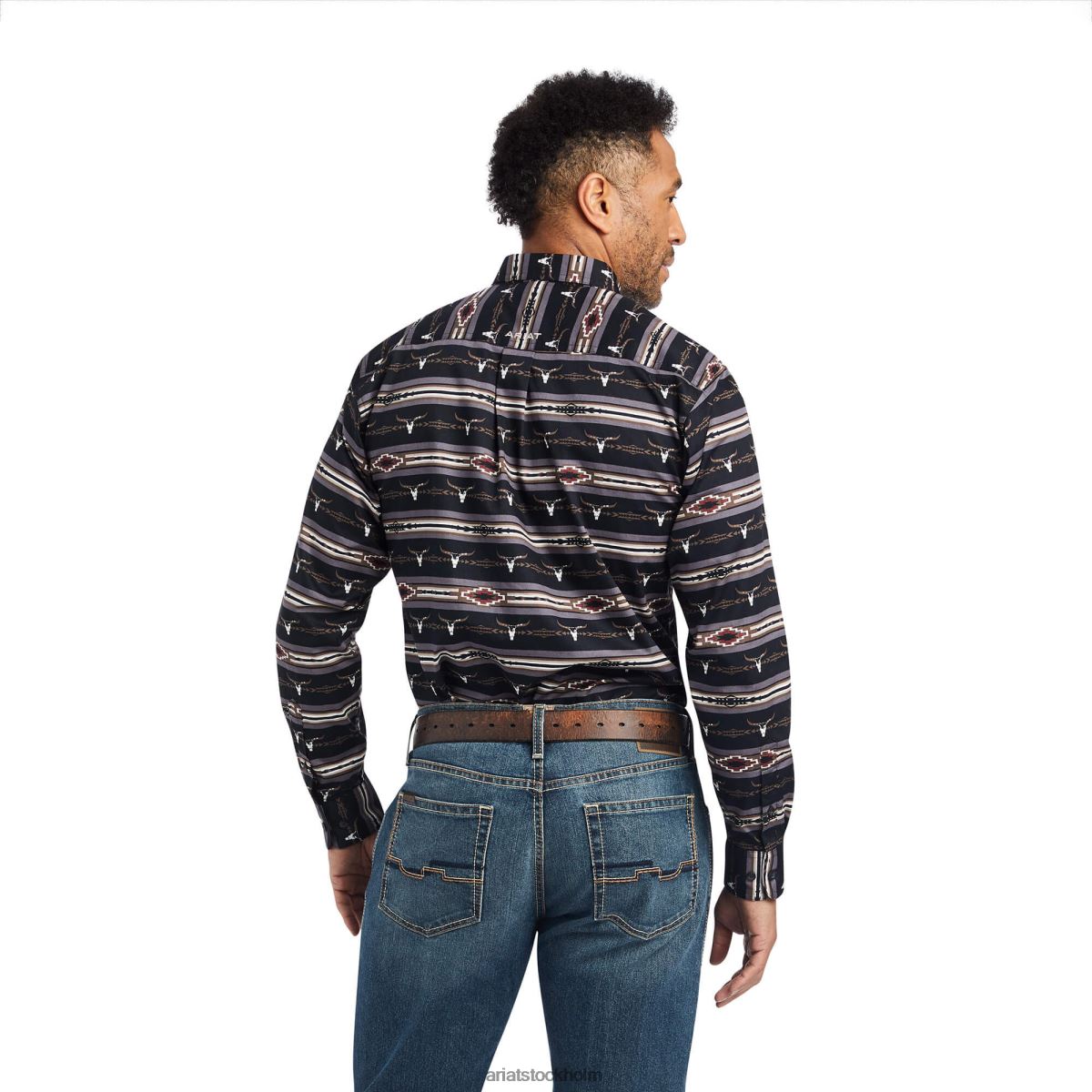 blast Ariat träsydd skjorta Eiffeltornet män F0484995