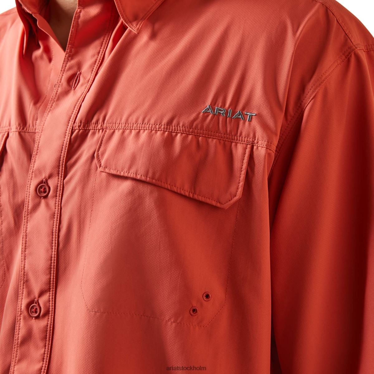 blast Ariat venttek outbound skjorta med klassisk passform bränd sienna män F04841056