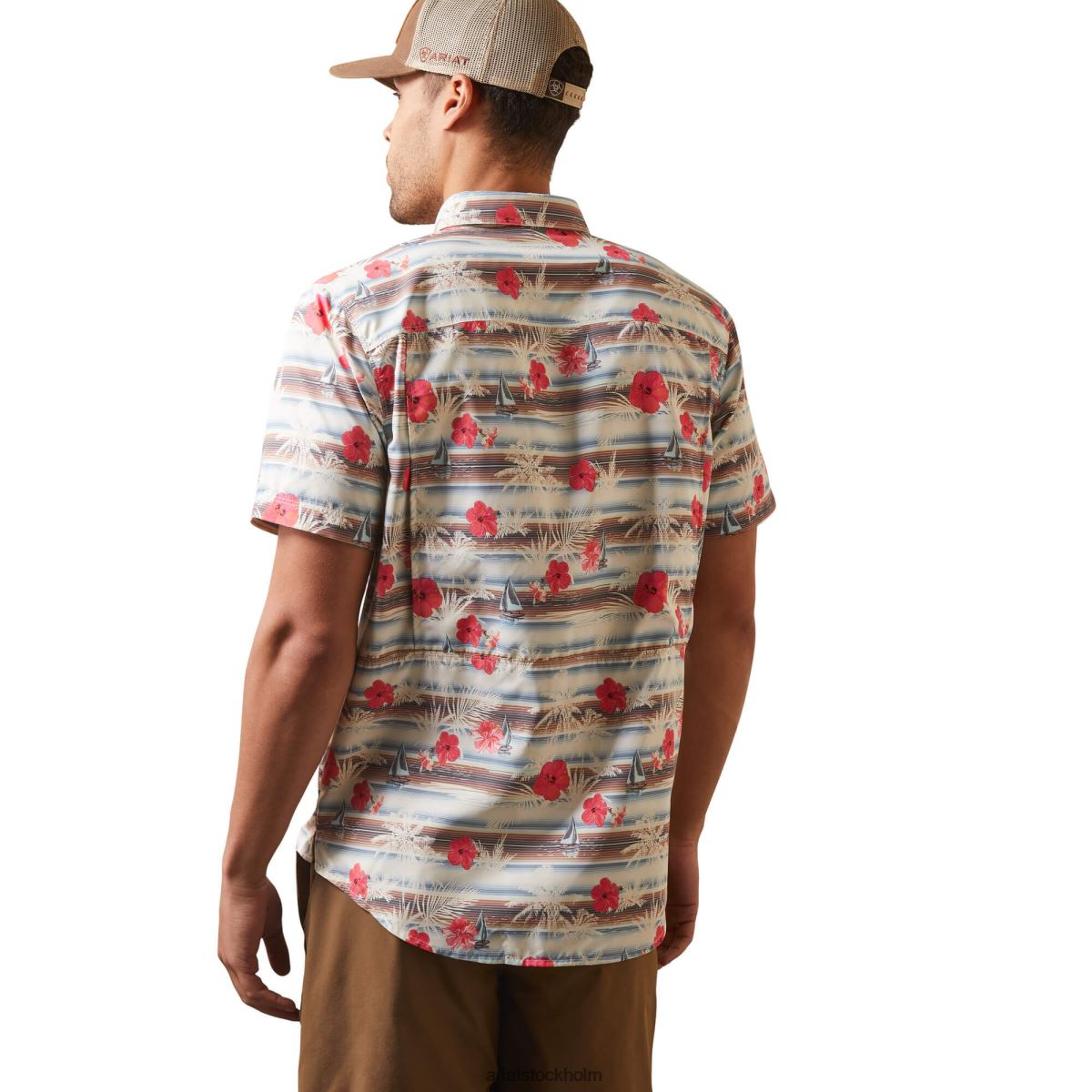 blast Ariat venttek utgående monterad skjorta blå himmel män F04841146