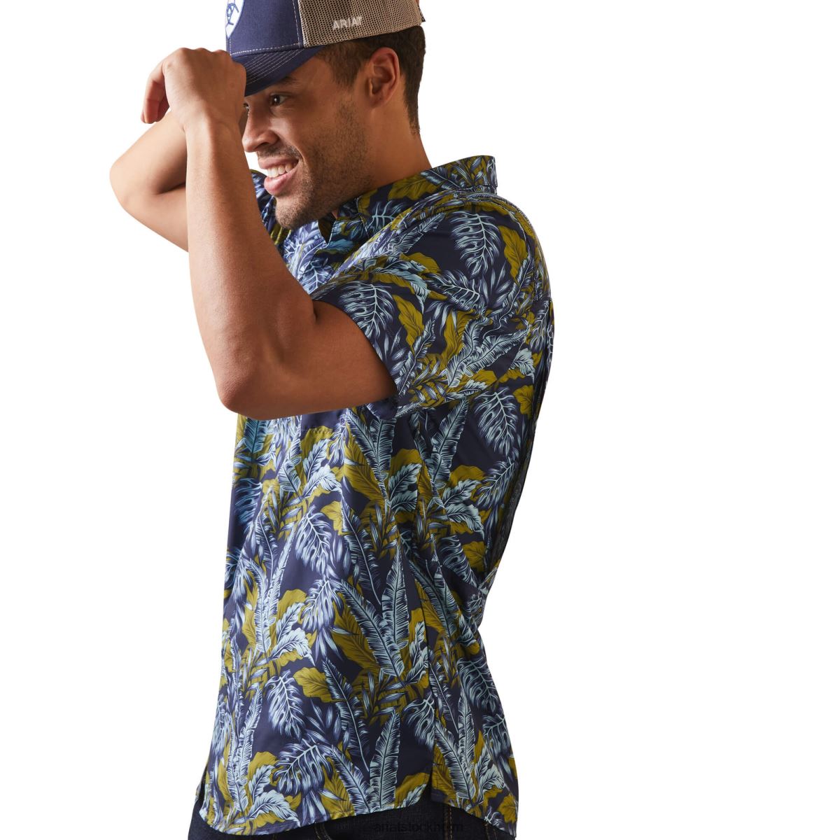 blast Ariat venttek utgående monterad skjorta midsommarnatt män F04841302