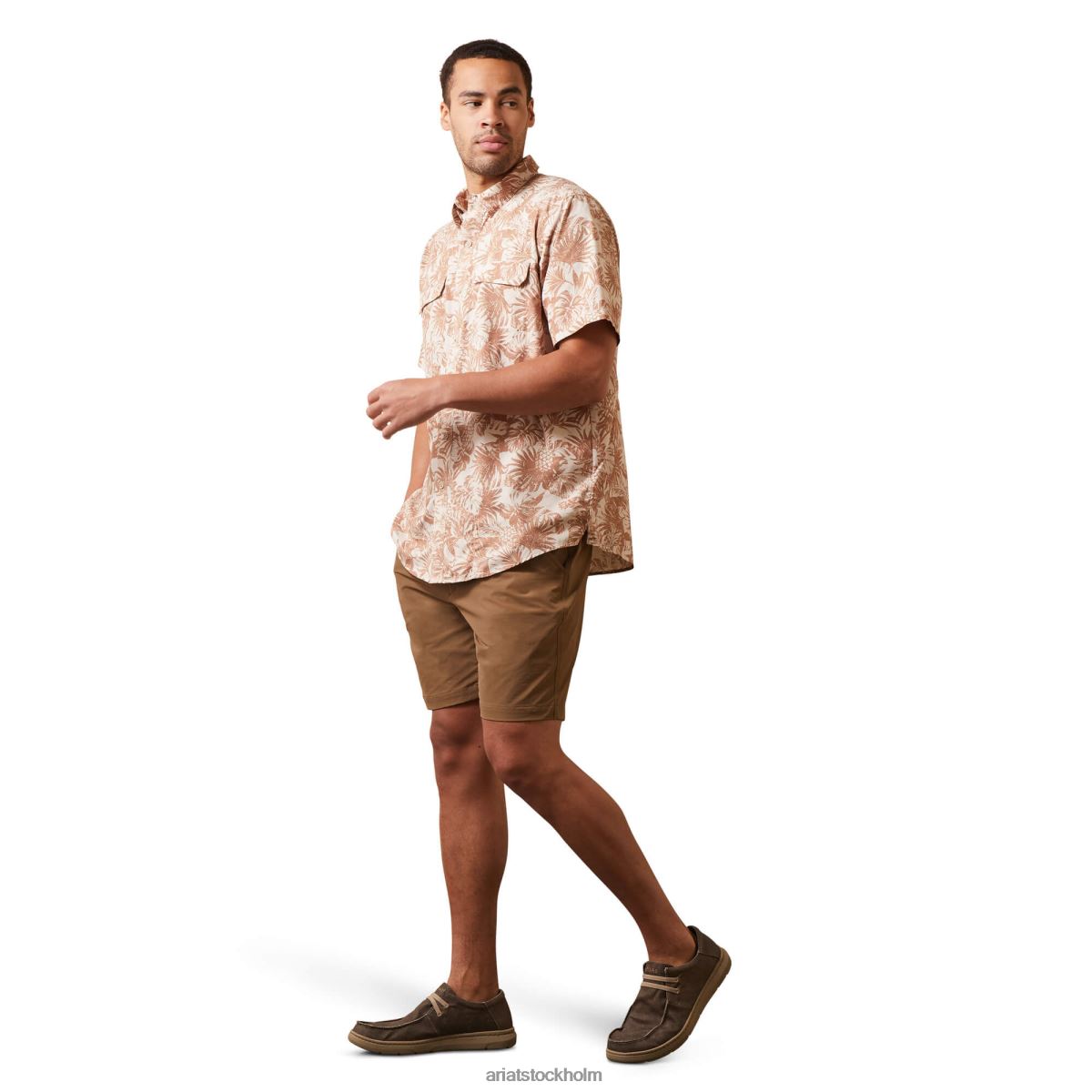 blast Ariat venttek utgående monterad skjorta ostrongrå män F04841324