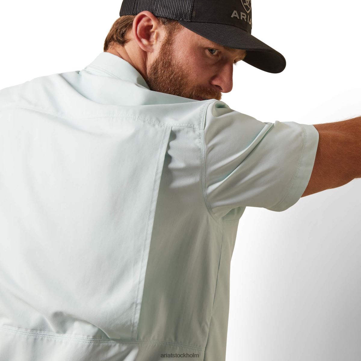 blast Ariat venttek utgående monterad skjorta rättvist aqua män F04841122