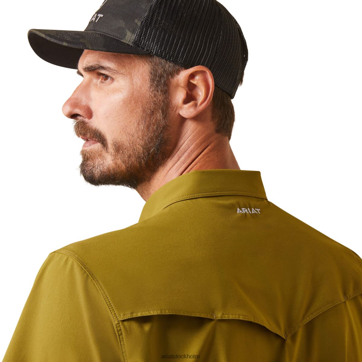 blast Ariat venttek västern skjorta avokado män F04841253