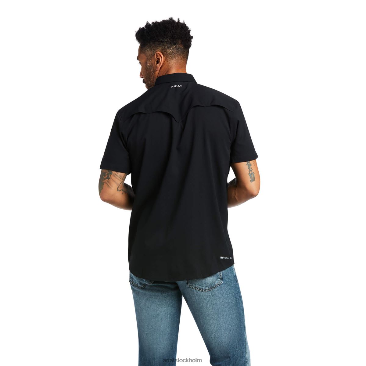 blast Ariat venttek västern skjorta svart män F0484990