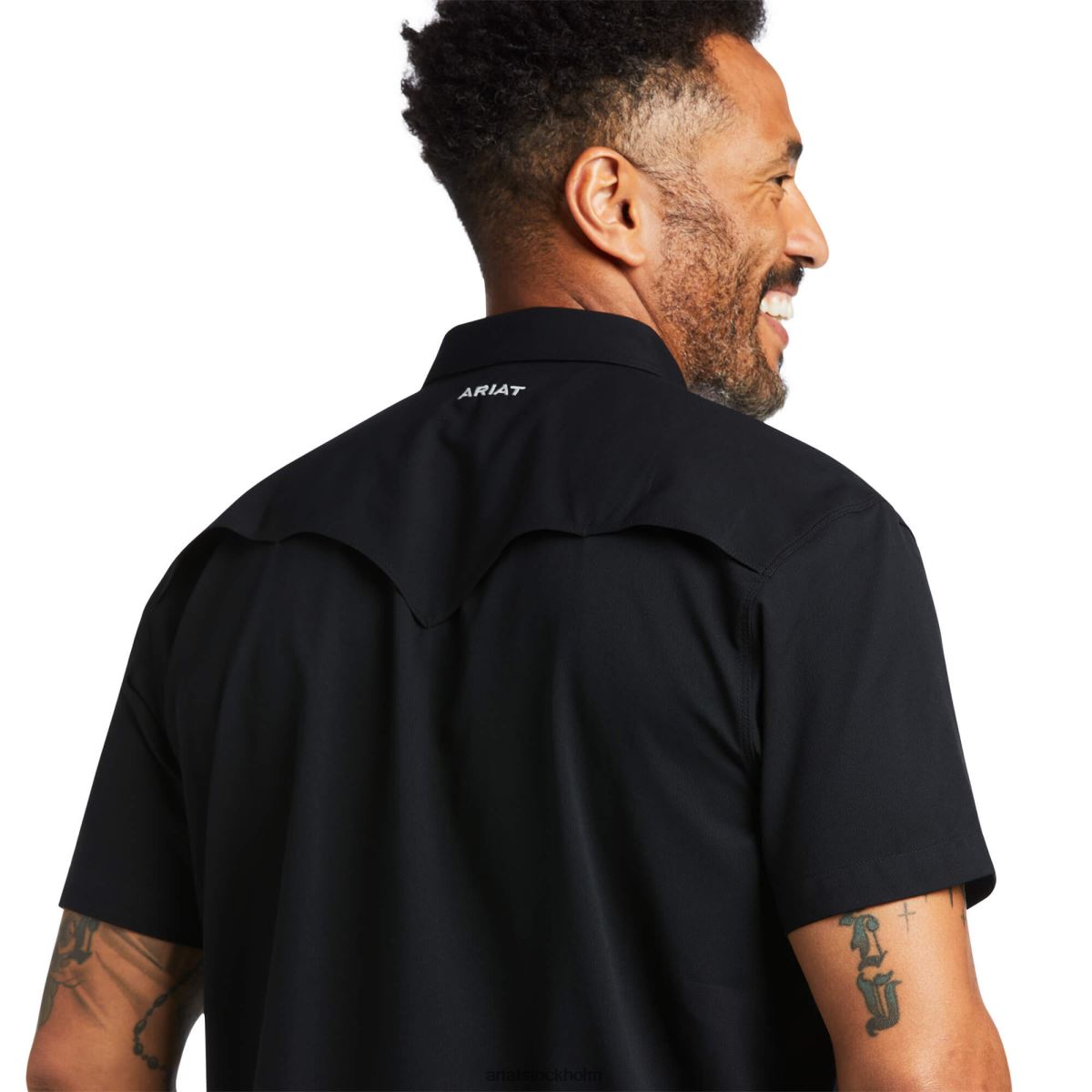blast Ariat venttek västern skjorta svart män F0484990