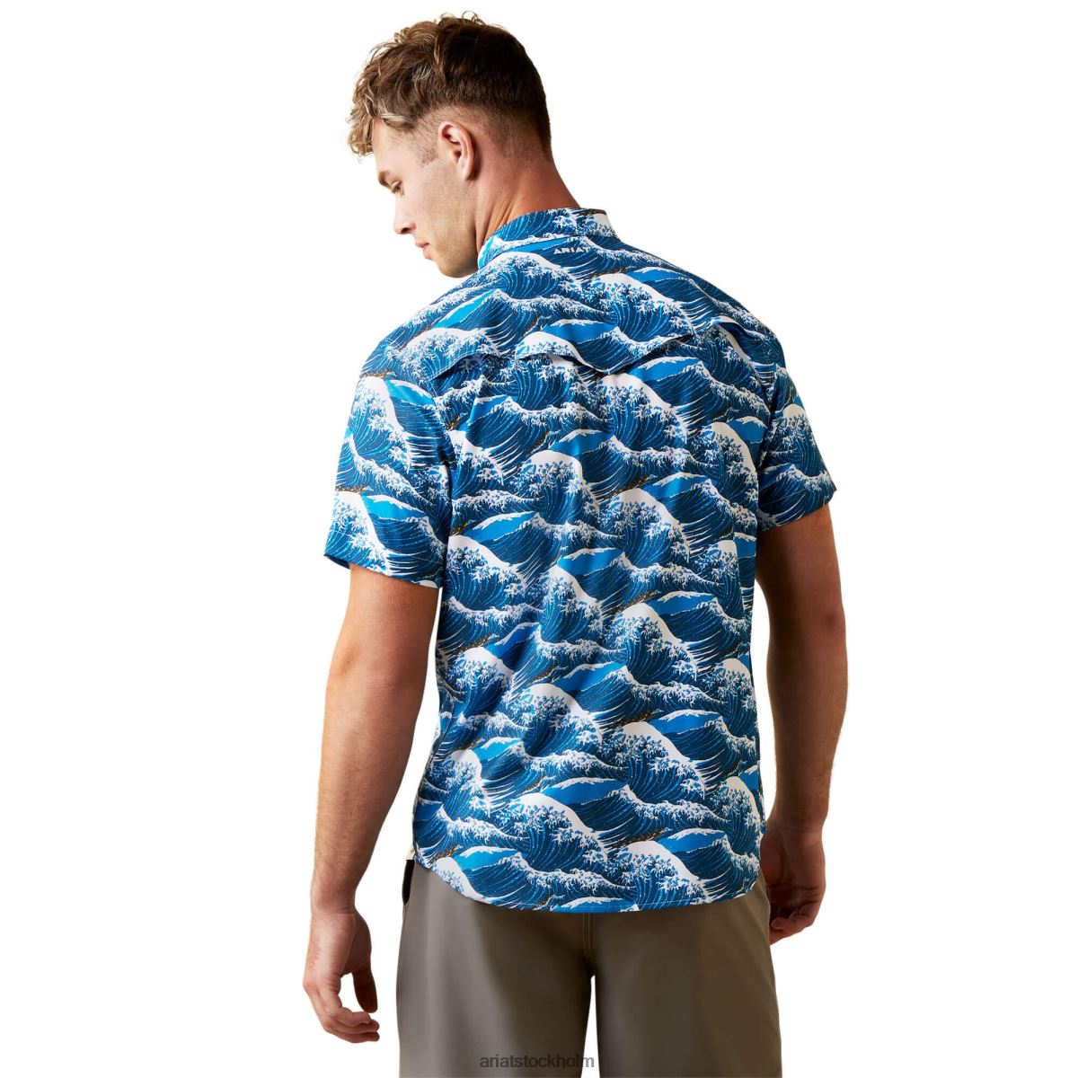 blast Ariat venttek western aloha passform skjorta hawaiiska havet män F04841362