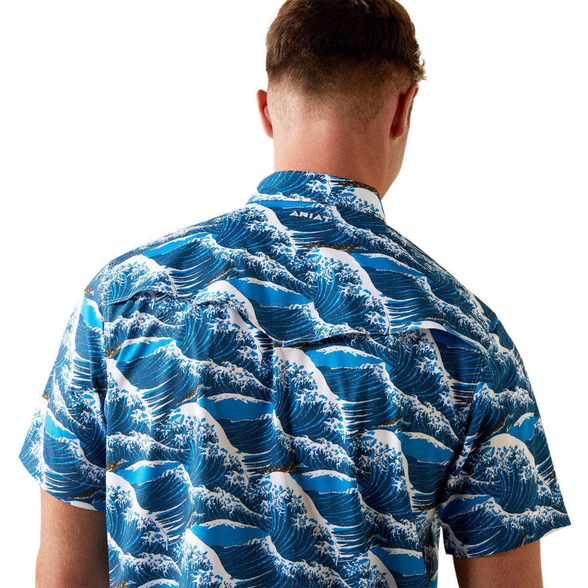 blast Ariat venttek western aloha passform skjorta hawaiiska havet män F04841362