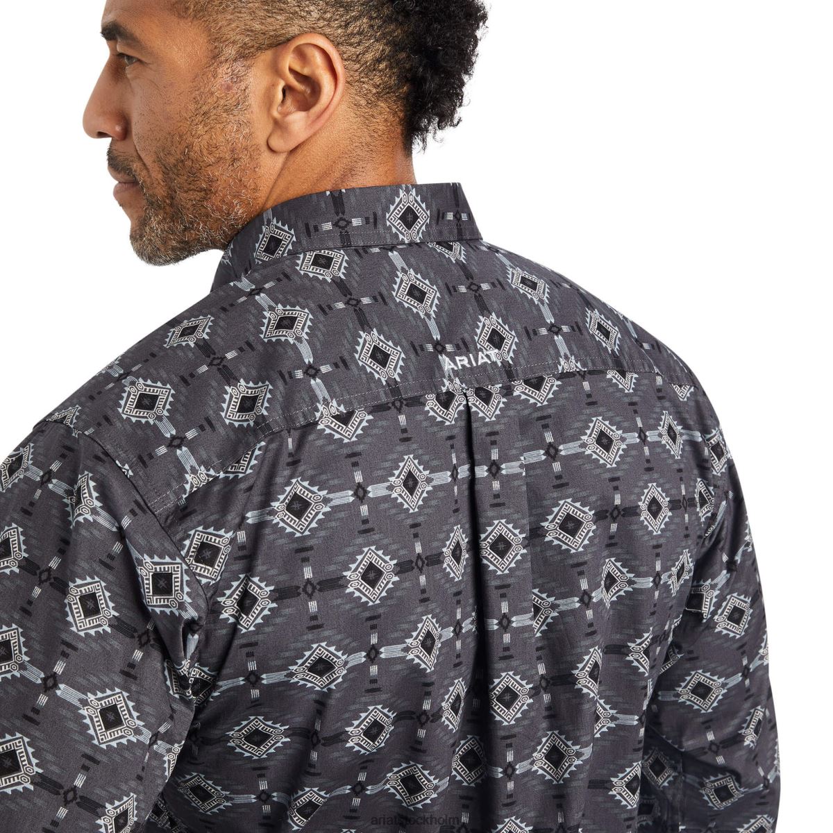 blast Ariat weldon skjorta med stretch nio järn män F04841199