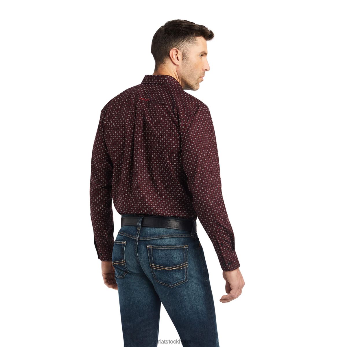 blast Ariat wesson passform skjorta rio röd män F04841015