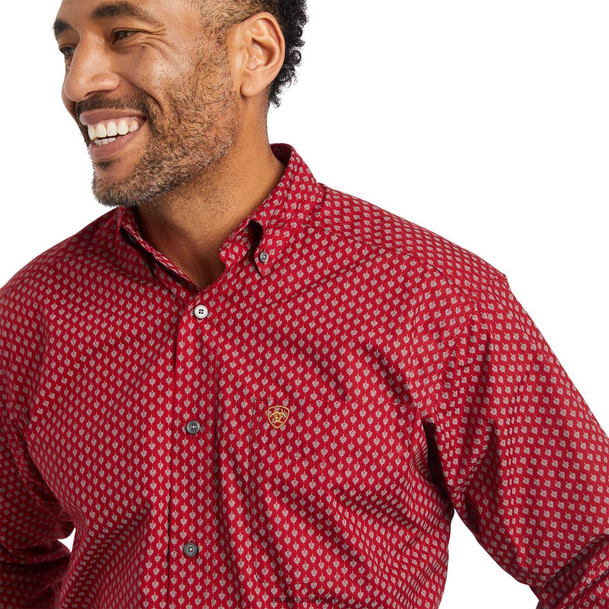 blast Ariat wilcott skjorta med klassisk passform rio röd män F04841030