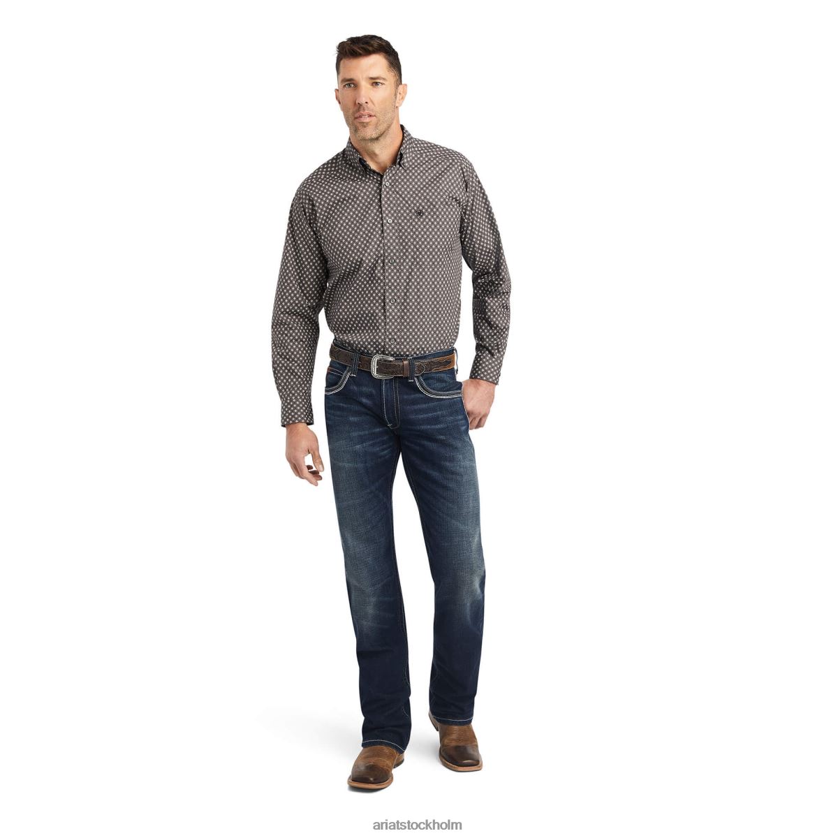 blast Ariat winston skjorta med klassisk passform Eiffeltornet män F04841007