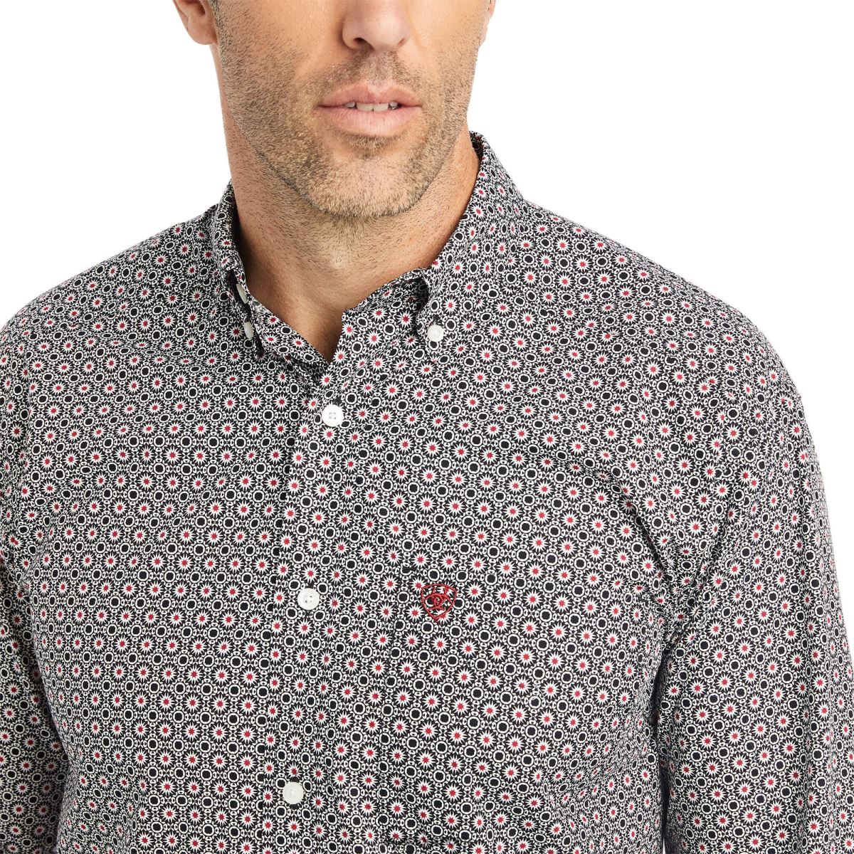 blast Ariat wooster klassisk passform svart män F04841292