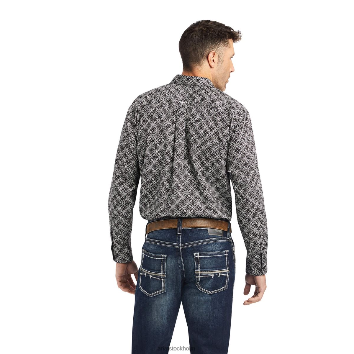 blast Ariat wyatt skjorta med klassisk passform i stretch snösparv män F04841075