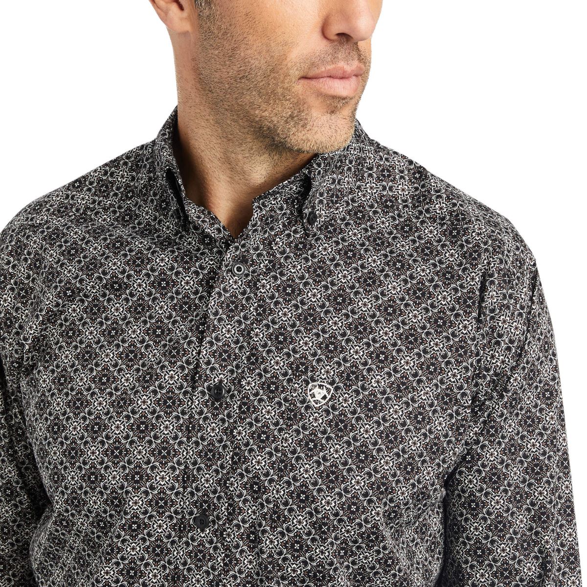 blast Ariat wyatt skjorta med klassisk passform i stretch snösparv män F04841075