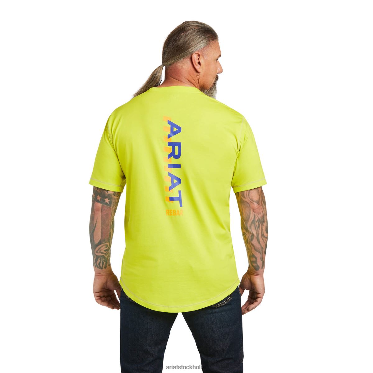 blast Ariat T-shirt med logotyp för armeringsjärn svavelkälla män F0484735