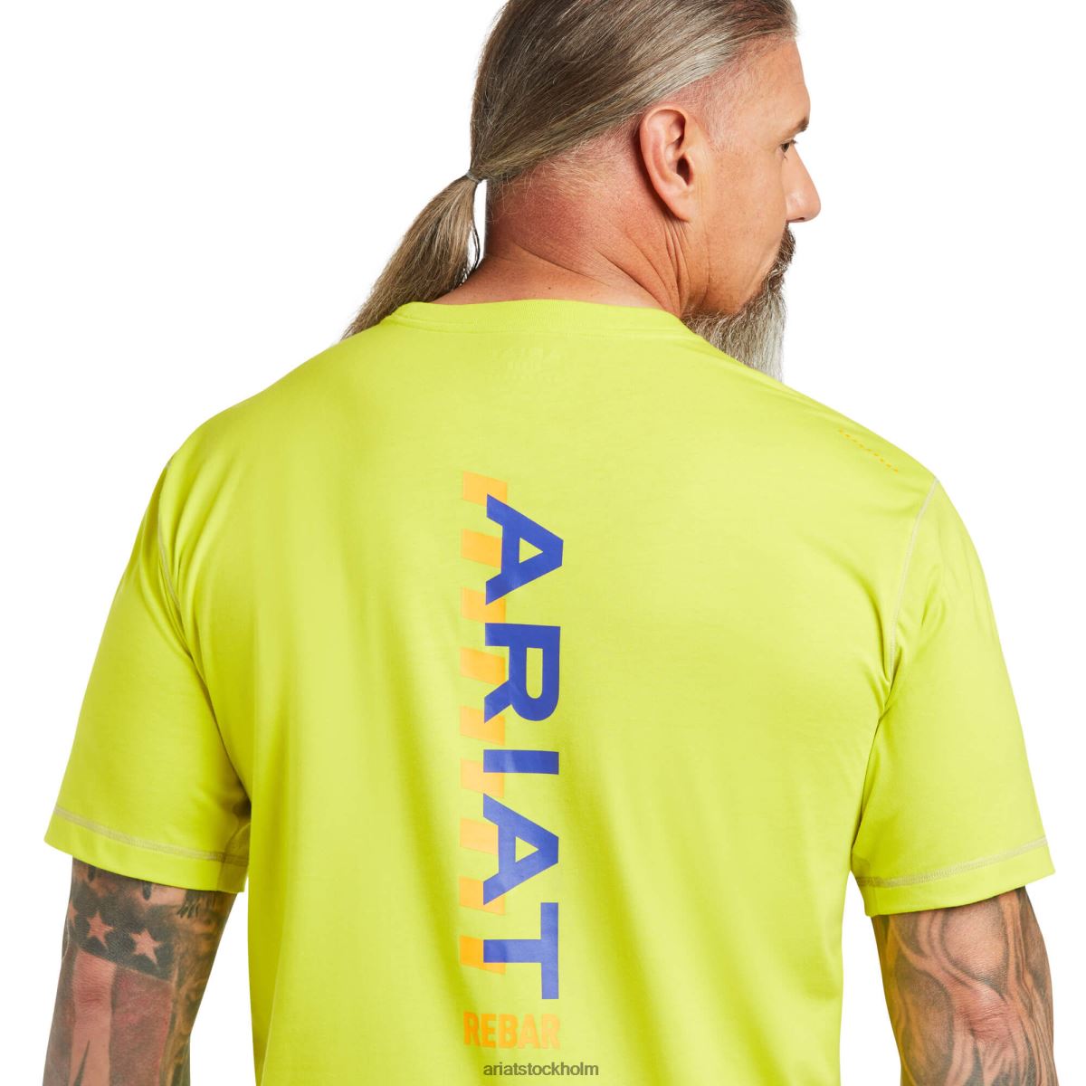 blast Ariat T-shirt med logotyp för armeringsjärn svavelkälla män F0484735