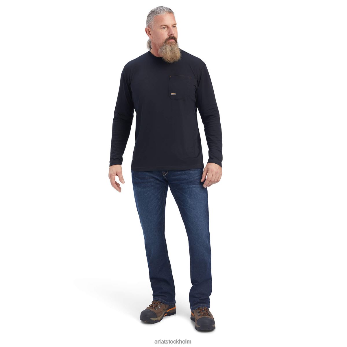 blast Ariat armeringsjärn arbetare reflekterande flagga grafisk t-shirt svart män F0484911