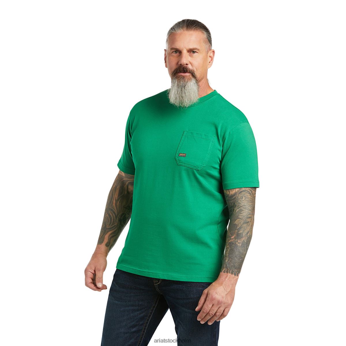 blast Ariat armeringsjärn bomull stark amerikansk utomhus t-shirt amazon män F0484756