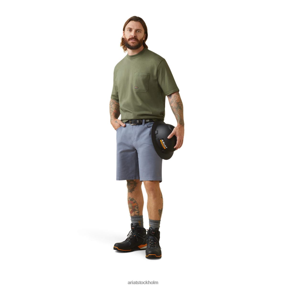 blast Ariat armeringsjärn cottonstrong amerikansk utomhus t-shirt skalbagge män F0484556