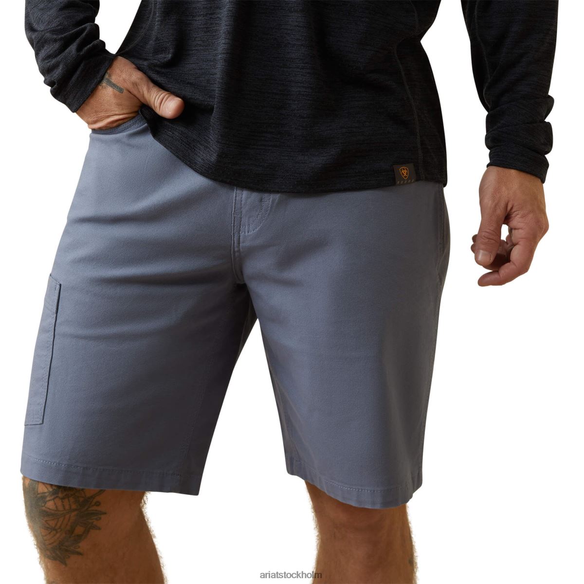 blast Ariat armeringsjärn evolution t-shirt med 1/2 dragkedja svart män F0484633