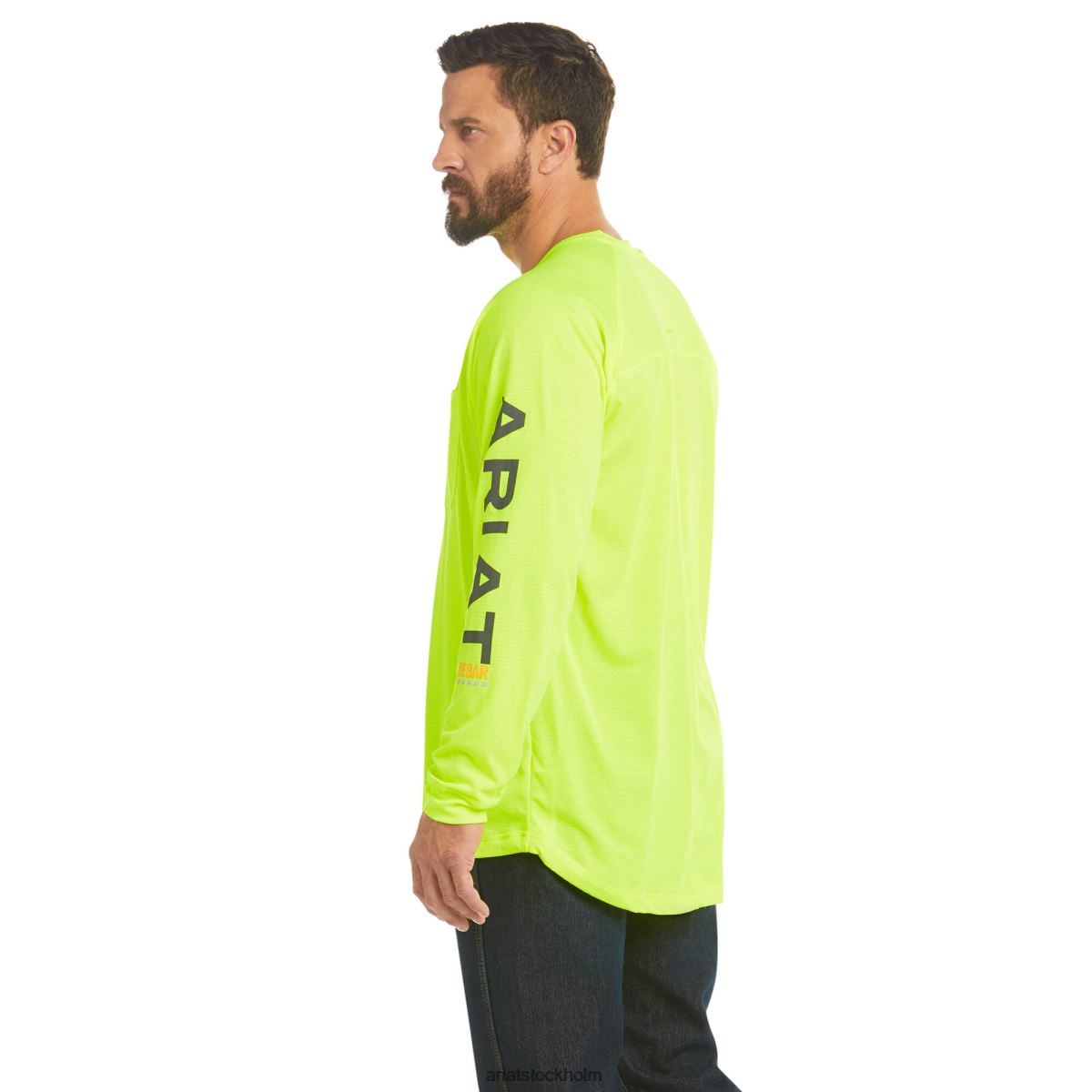 blast Ariat armeringsjärn heat fighter t-shirt neon lime män F0484650
