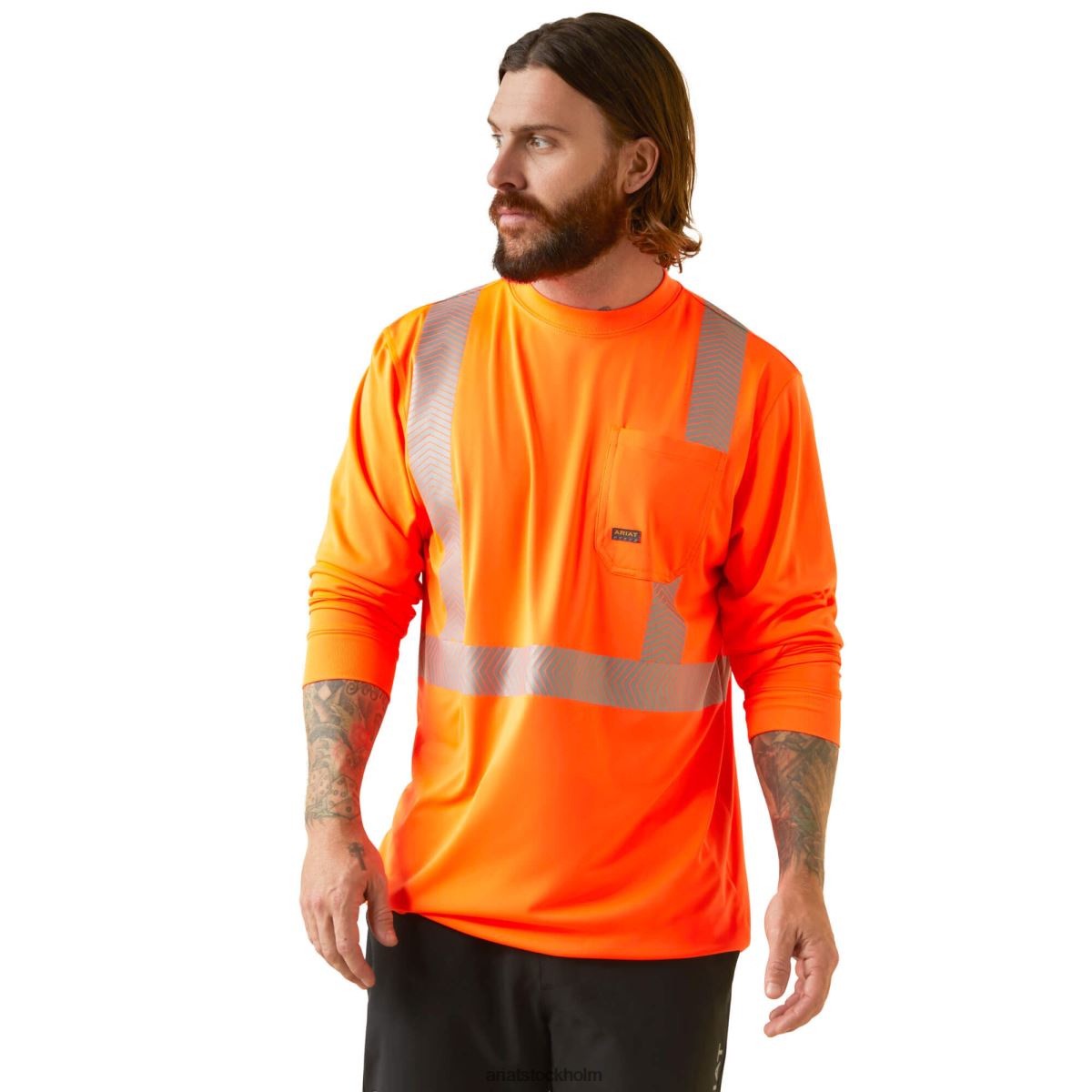 blast Ariat armeringsjärn hi-vis ansi t-shirt hej vis orange män F0484837