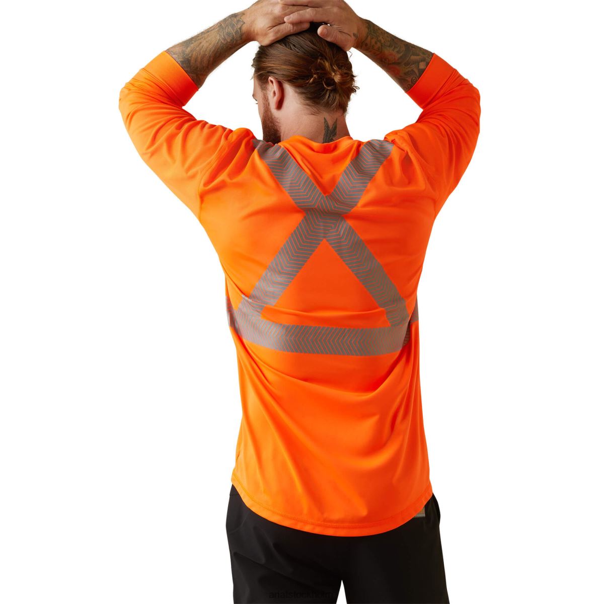 blast Ariat armeringsjärn hi-vis ansi t-shirt hej vis orange män F0484837
