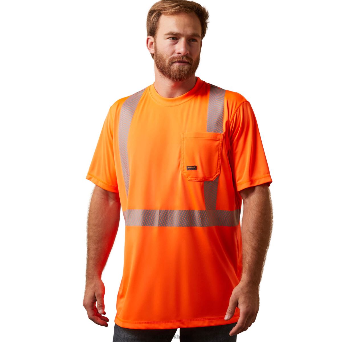 blast Ariat armeringsjärn hi-vis ansi t-shirt hi-vis orange män F0484856