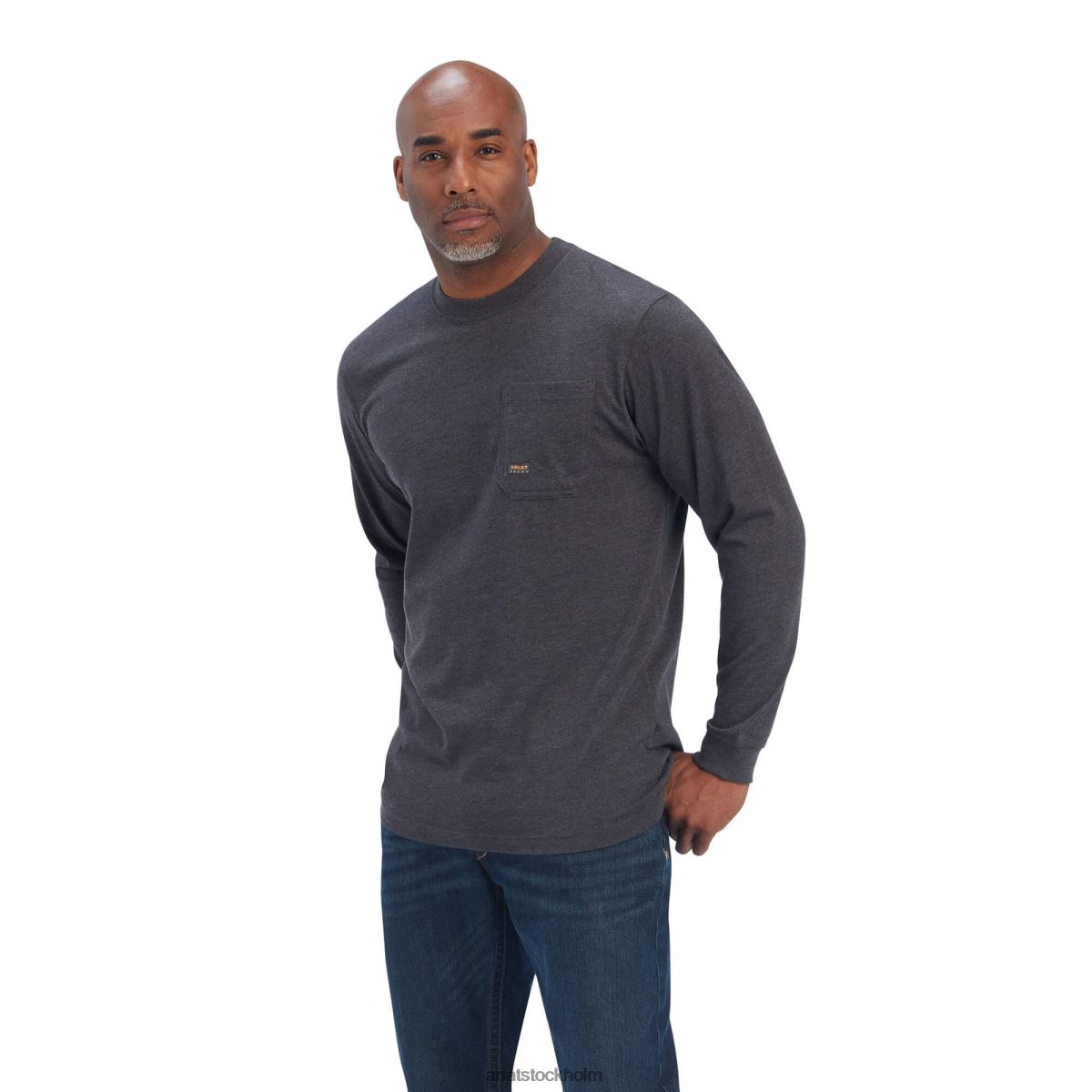 blast Ariat armeringsjärn, stark amerikansk raptor-t-shirt i bomull kolljung män F0484861