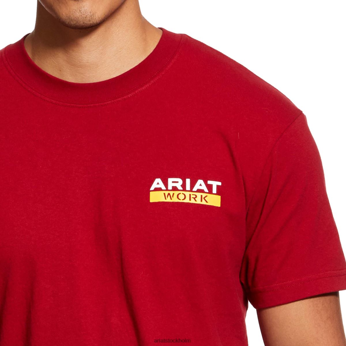 blast Ariat armeringsjärn, stark grafisk t-shirt med grov hals rio röd män F0484691