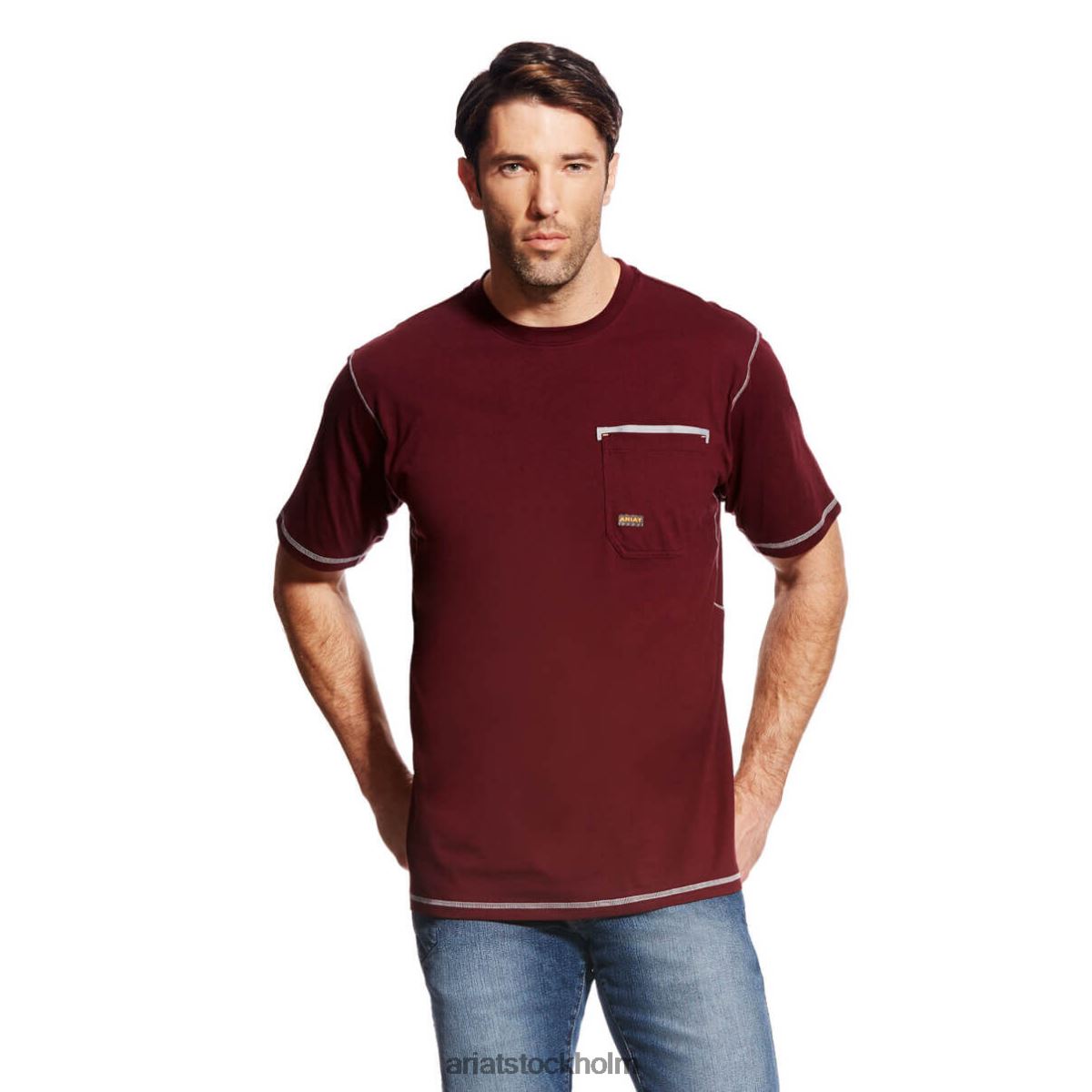 blast Ariat armeringsjärn t-shirt malbec män F0484822