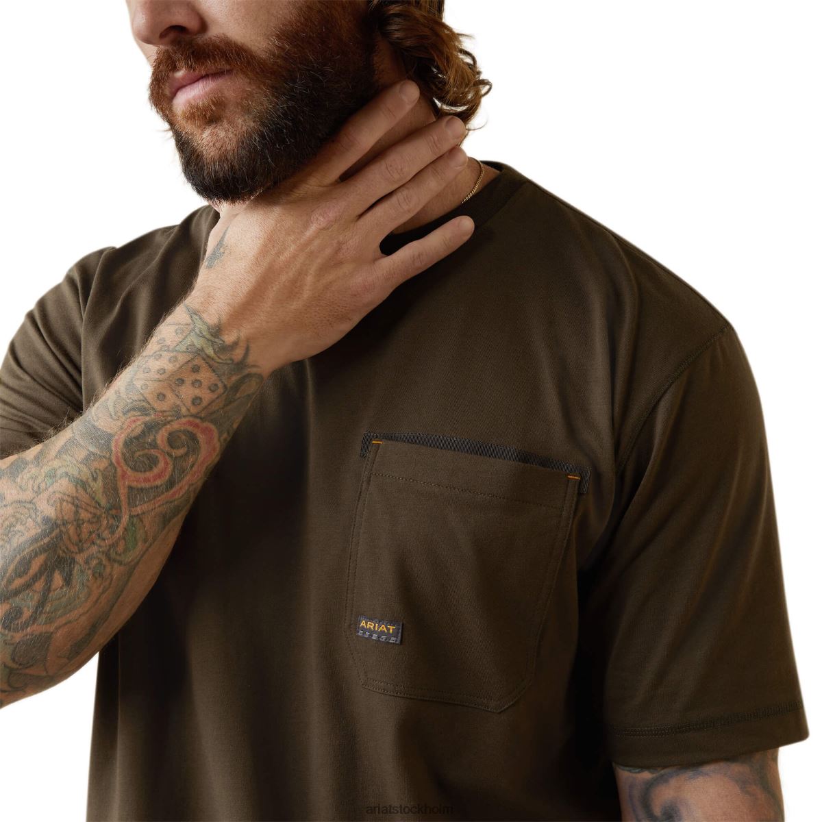 blast Ariat armeringsjärn workman buzz såg grafisk t-shirt gärdsmyg män F0484612