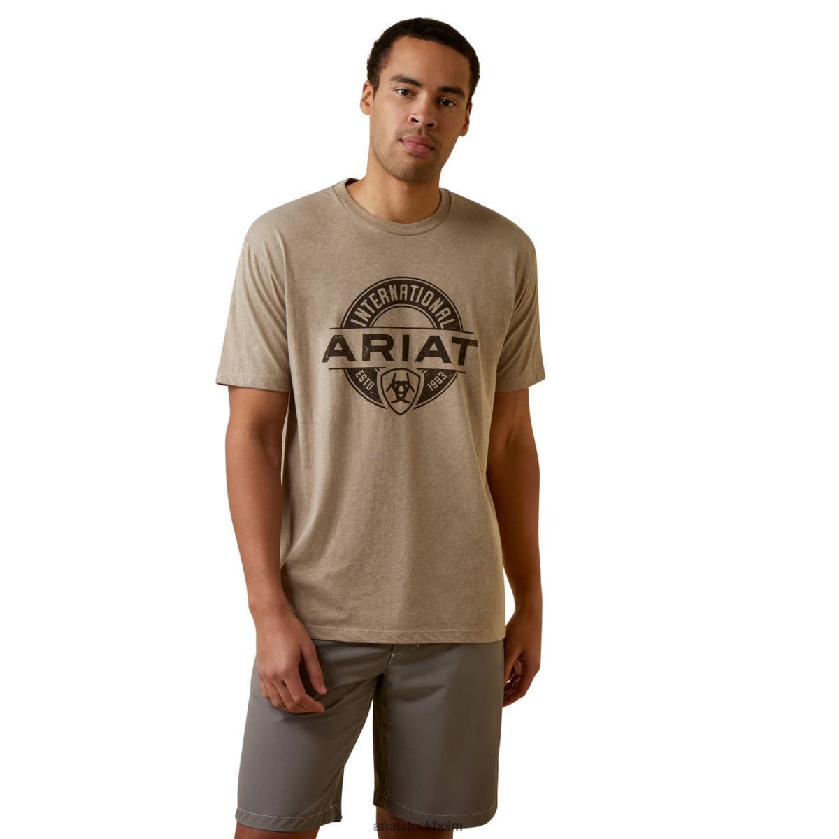 blast Ariat center fire t-shirt havregrynsljung män F0484938