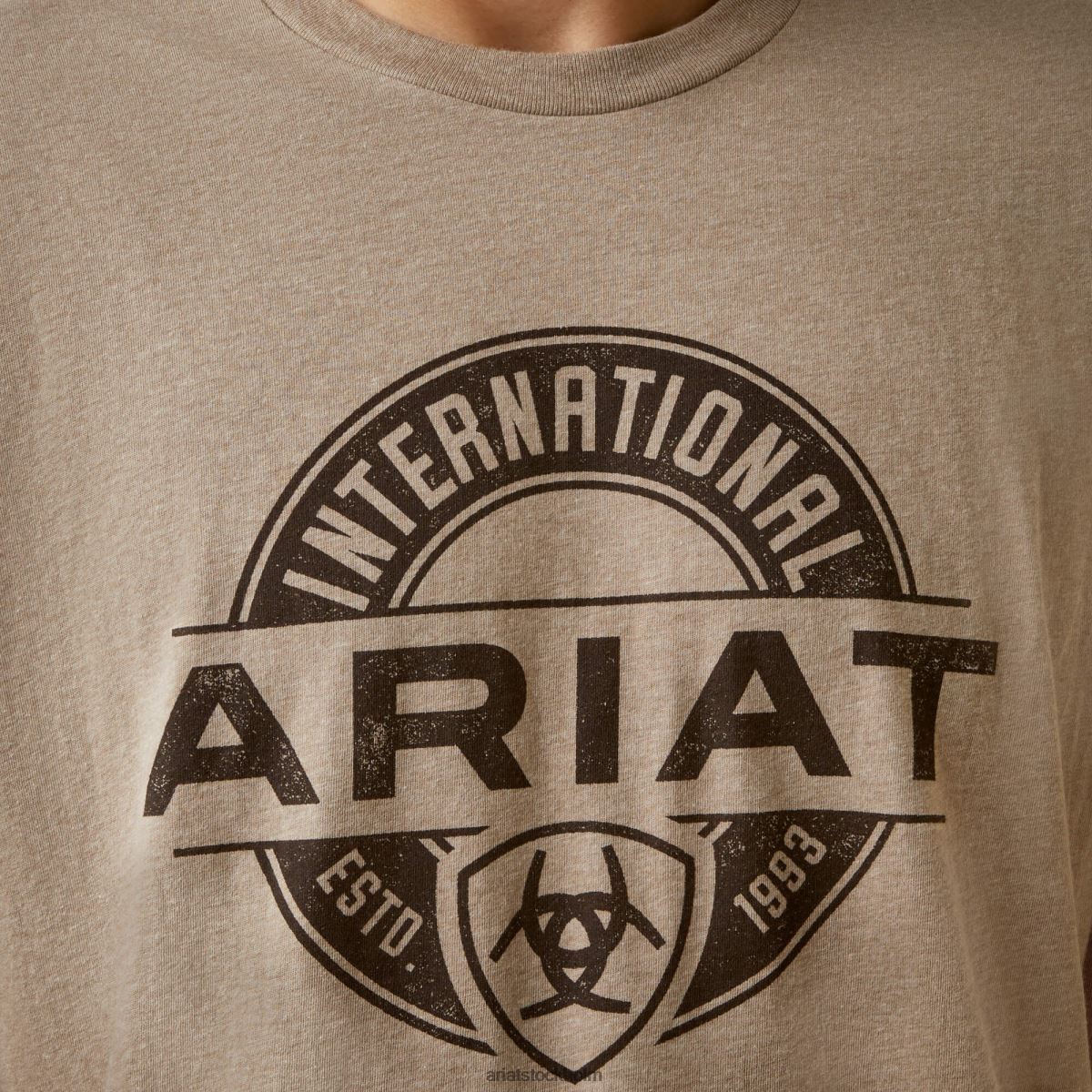 blast Ariat center fire t-shirt havregrynsljung män F0484938