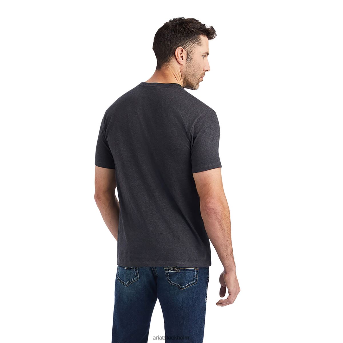 blast Ariat diamantsköld t-shirt kolljung män F0484651