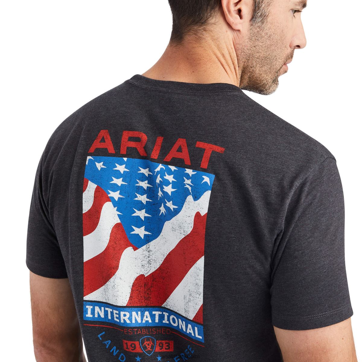 blast Ariat flagga flow t-shirt kolljung män F0484668