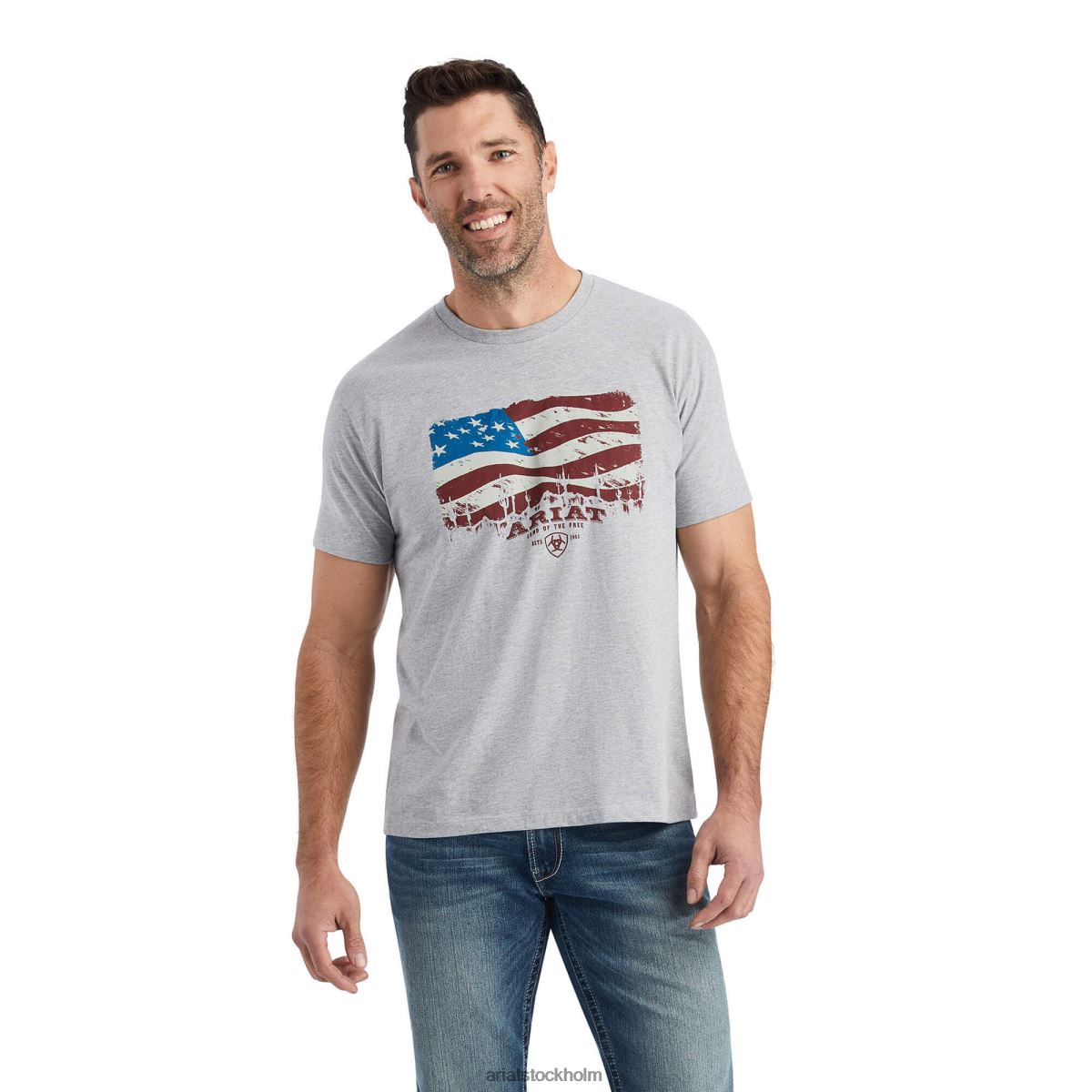 blast Ariat flagscape t-shirt atletisk ljung män F0484675