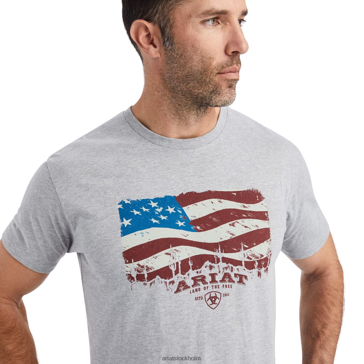 blast Ariat flagscape t-shirt atletisk ljung män F0484675
