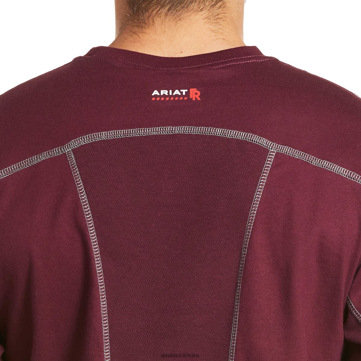 blast Ariat fr ac crew t-shirt malbec män F0484810
