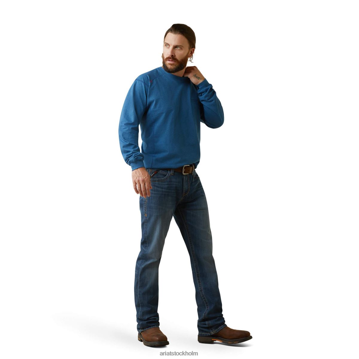 blast Ariat fr air crew t-shirt nyckel largo ljung män F0484771