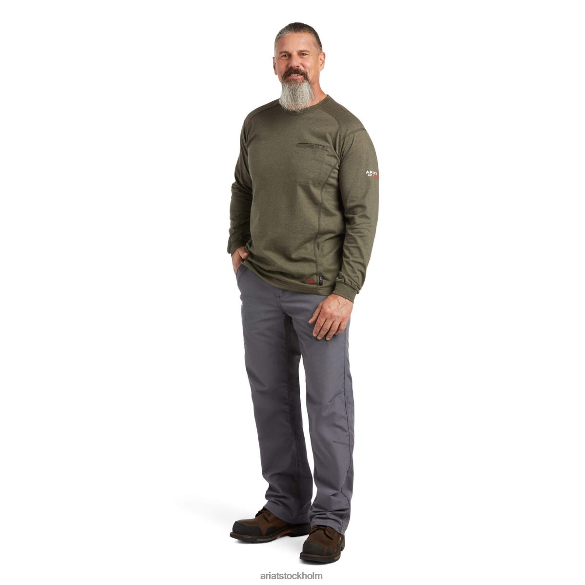 blast Ariat fr air rig life grafisk t-shirt salvia ljung män F0484804