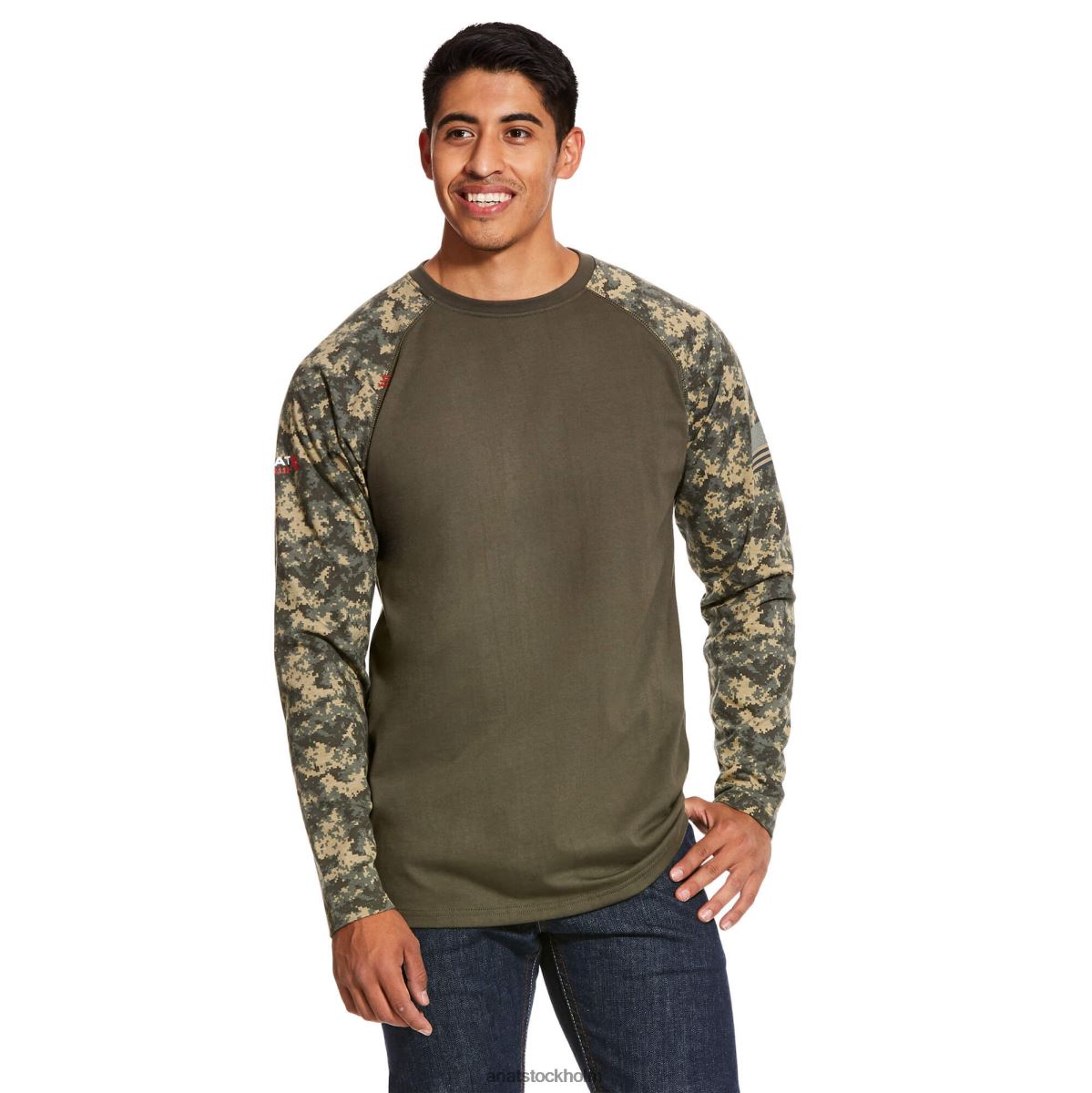 blast Ariat fr baseball t-shirt salvia digi camo män F0484803