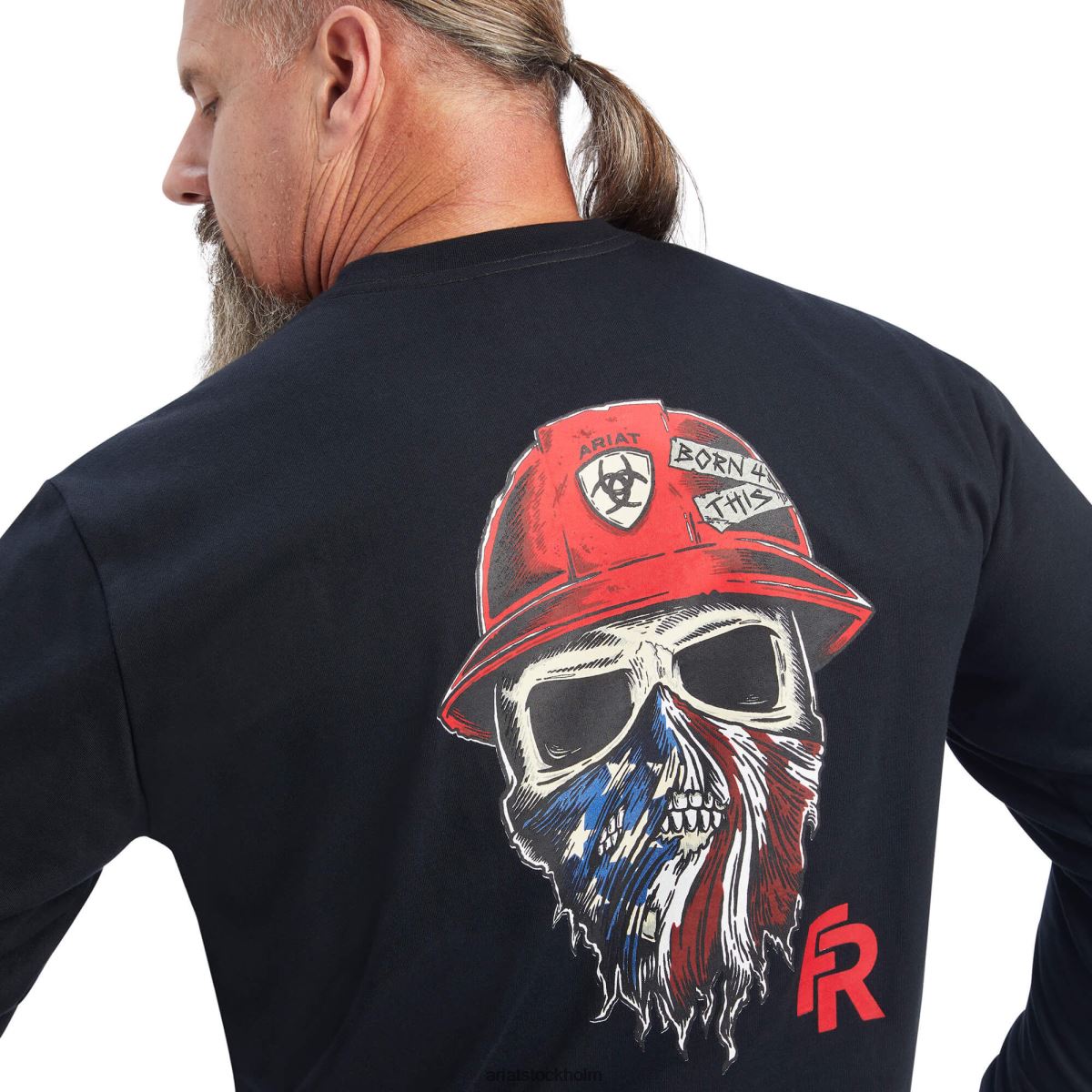 blast Ariat fr född för denna t-shirt svart män F0484790